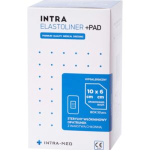 Pansament cu tampon absorbant ELASTOLINER+PAD 6cm x 10cm 50pcs